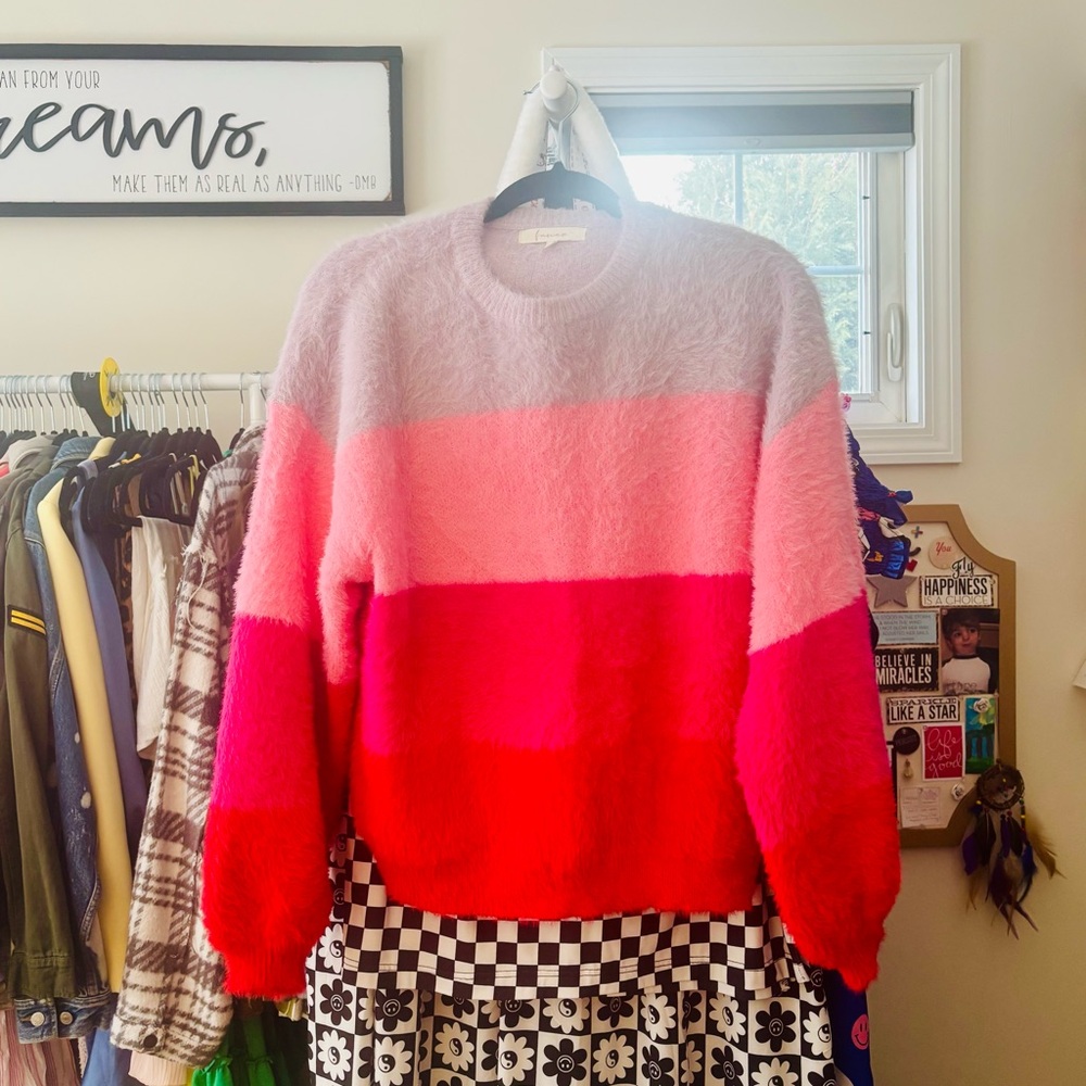 Franco Colorful Striped Sweater